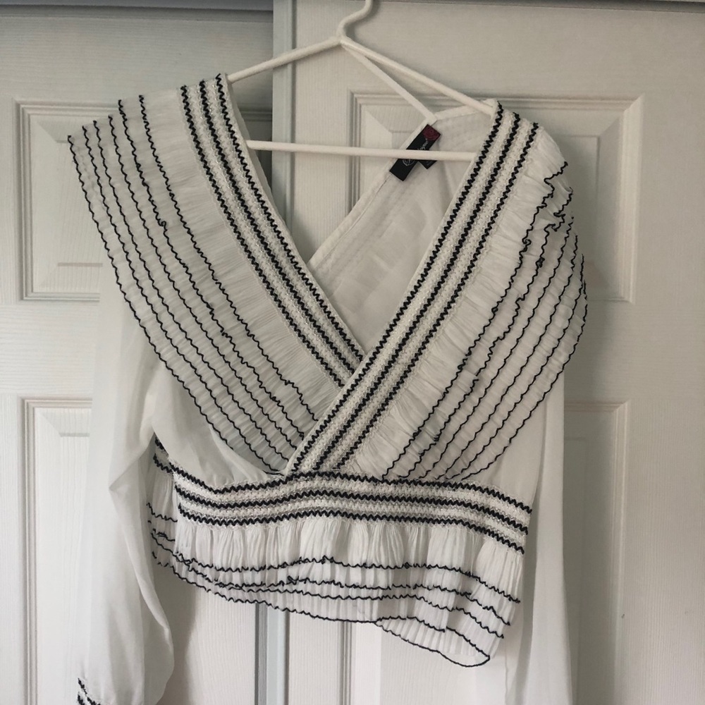 ModCloth Ruffle in Time Peplum Blouse